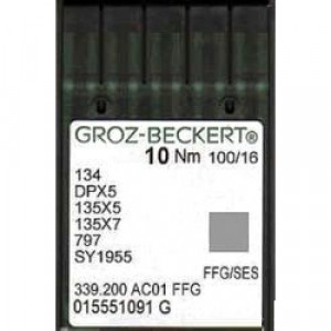 Игла Groz-Beckert 134, DPx5, 135x5 FFG с толстой колбой для трикотажа 10 шт/уп 