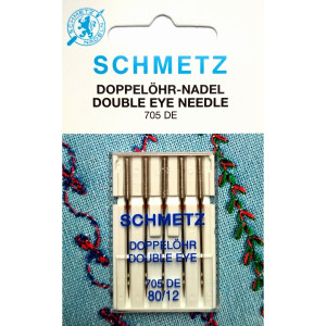 Набір голок Schmetz Double Eye №80