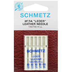 Набір голок Schmetz Leather №80-100