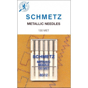 Набір голок Schmetz Metallic №80