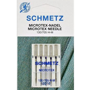 Набір голок Schmetz Microtex №100