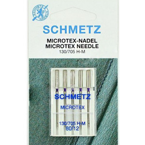 Набір голок Schmetz Microtex №80
