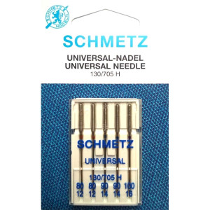 Набір голок Schmetz Universal №80-100 (2x80, 2x90, 1x100)