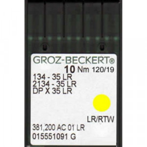 Голка Groz-Beckert DPx35LR для шкіри (права лопатка) по 10 шт / уп