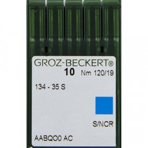 Голка Groz-Beckert 134-35S, 2134-35S, DPx35S для шкіри на колонкові машини 10 шт / уп