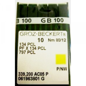 Голка Groz-Beckert 134PCL, PFx134PCL лопатка з товстою колбою 10 шт / уп