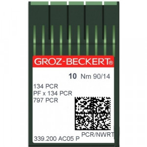 Голка Groz-Beckert 134PCR, PFx134PCR лопатка з товстою колбою 10 шт / уп