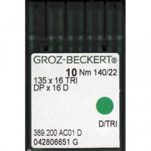 Голка Groz-Beckert DPx16D для шкіри по 10 шт/уп