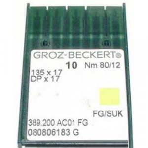 Голка Groz-Beckert 135x17, DPx17 FG середньо заокруглена для важких машин 10 шт / уп