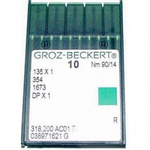 Голка Groz-Beckert 135x1, 354, 1 673, DPx1 10 шт / уп