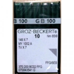 Голка Groz-Beckert 149x7, MY1002A, TVx7 FFG для ланцюгового стібка 10 шт/уп