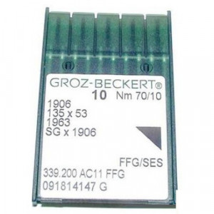 Голка Groz-Beckert 1906, 135x53, 1963FFG №110 трикотажна в упаковці 10 шт