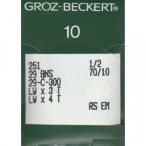 Голка Groz-Beckert 251, 29 BNS, 29-C-300 для підшивальної машини 10 шт/уп