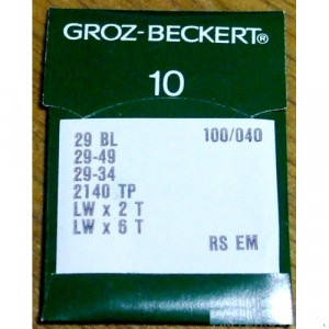 Голка Groz-Beckert LWx6T, 29 BL/29-49/29-34 Упаковка 10шт