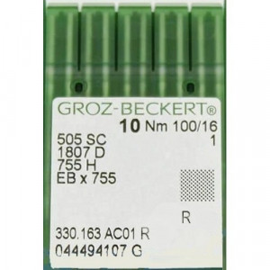 Голка Groz-Beckert 505SC, 1807D №80 в упаковці 10 шт.