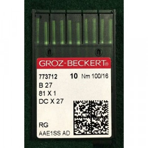 Голка Groz-Beckert B27, 81x1, DCx27, DCx1 оверлочна 10 шт/уп