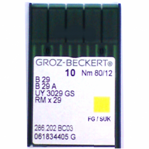 Голка Groz-Beckert B29, B29A, UY3029GHS FG оверлочна трикотажна 10 шт/уп