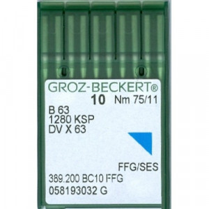  Голка Groz-Beckert B63/1280KSP/DVx63 FFG Упаковка 10шт