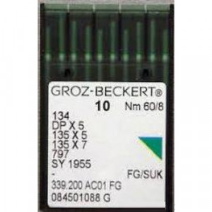 Голка Groz-Beckert 134, DPx5, 135x5 FG з товстою колбою для трикотажу 10 шт / уп
