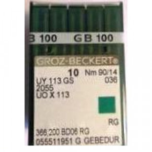  Голка Groz-Beckert UY113GS, 2055 GEBEDUR позолочена розпошивальна 10 шт/уп