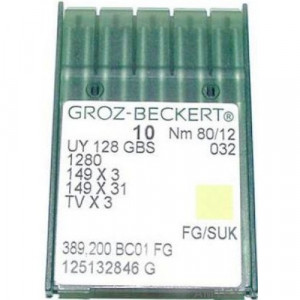 Голка Groz-Beckert UY128GBS, 1280, 149x3 FG трикотажна для розпошивалок 10 шт/уп