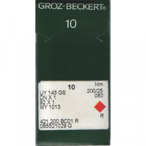 Голка Groz-Beckert UY143GS, 92x1, MY1013, DNx1 для мішкозашивочних машини 10 шт/уп